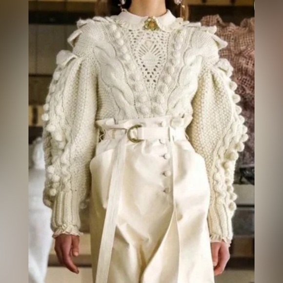 ULLA JOHNSON Pom Pom verena crewneck sweater - Picture 10 of 10